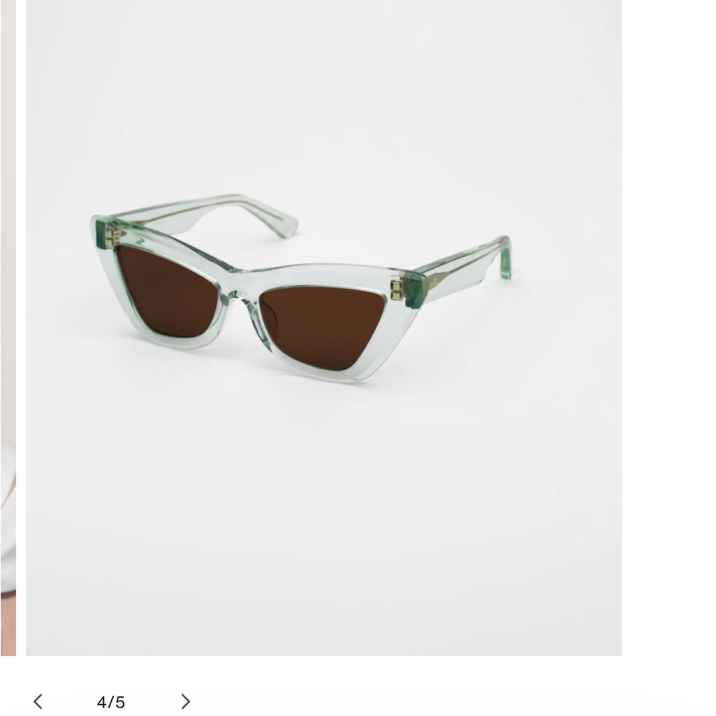 Edera Luxury Italian Eyewear Mint Green Sunglasses